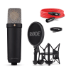 Røde NT1 5th gen. studio condenser microphone in black with both XLR and USB-C - Image 3