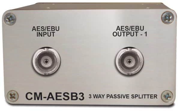 Sonifex CM-AESB3 Single 3 Way Passive AES3ID Splitter With BNC Connectors