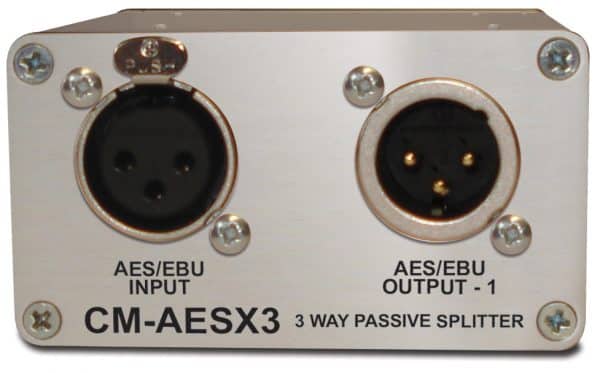 Sonifex CM-AESX3 Single 3 Way AES/EBU Passive Splitter With XLR Connectors