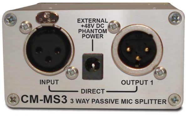 Sonifex CM-MS3 Single 3 Way Passive Microphone Splitter