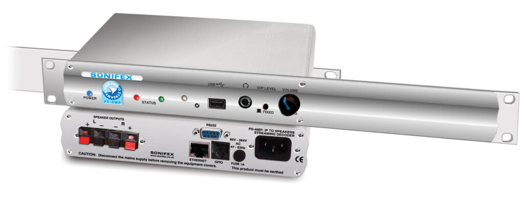 Sonifex IP to Audio Streaming Decoder 1U Rackmount - RadioActive