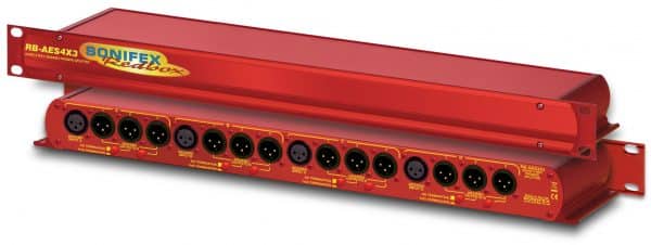 Sonifex RB-AES4X3 Quad 3 Way AES/EBU Passive Splitter, XLR Connectors