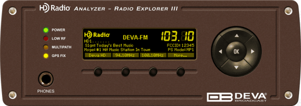 DEVA Radio Explorer III HD Radio - Advanced Mobile HD Radio Analyzer