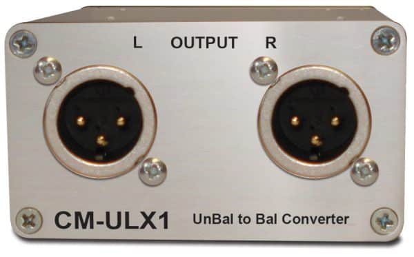 Sonifex CM-ULX1 Unbalanced to Balanced Converter, Passive, Phono to XLR