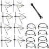 Label CW8F5 FM antenna system 8 dipoles, steel, circ. WB, gain 7,5db, power 5KW, conn. In 7/8" - Image 3